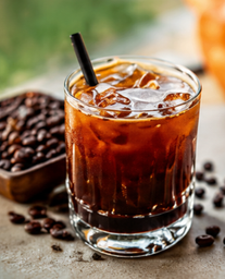 Café solo con hielo